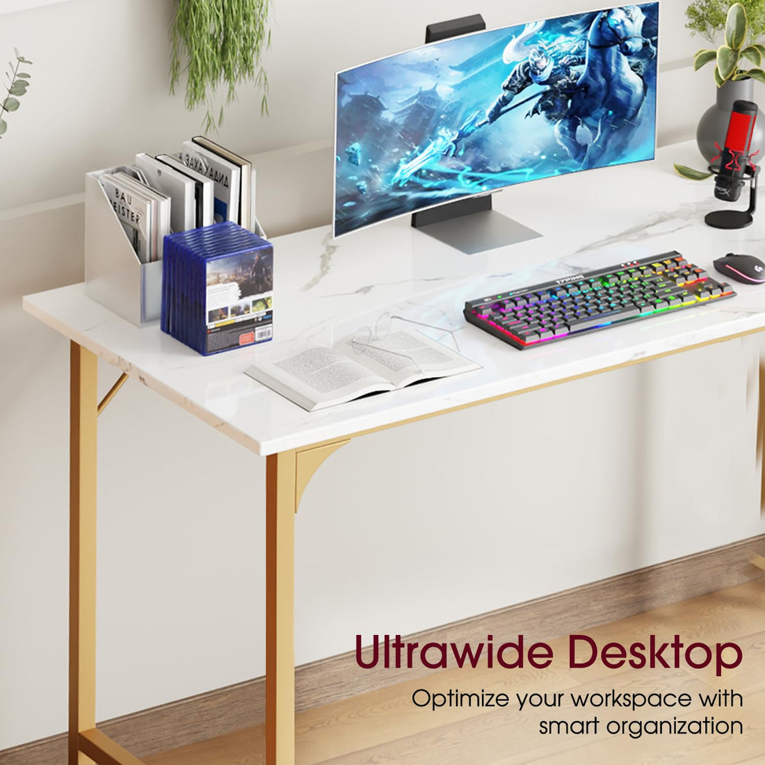 BestOffice 32" Modern Computer Desk, Black