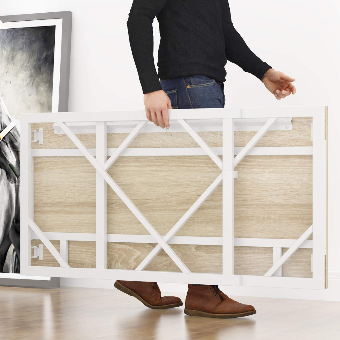 Elephance Folding Computer Desk for Home Office