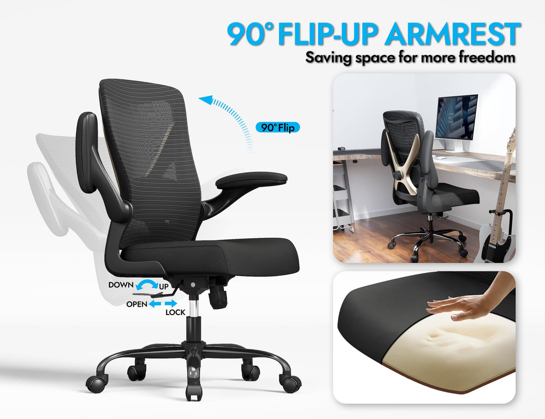 Ergonomic Office Chair, Grey Gold