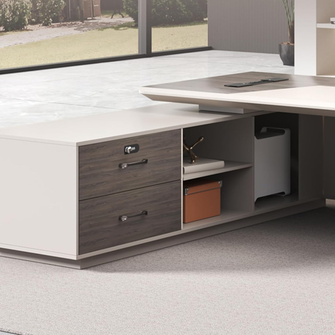 71" L-Shaped Executive Office Desk