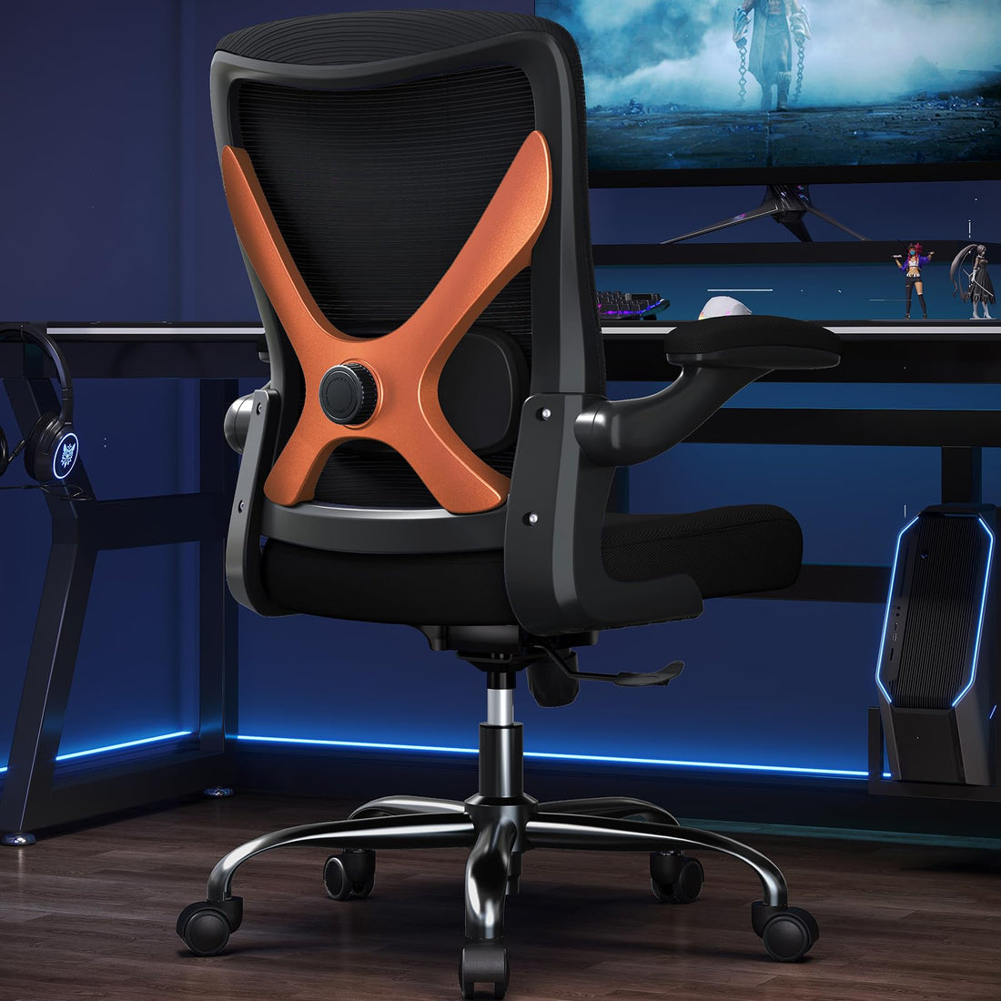 Ergonomic Office Chair, Grey Gold