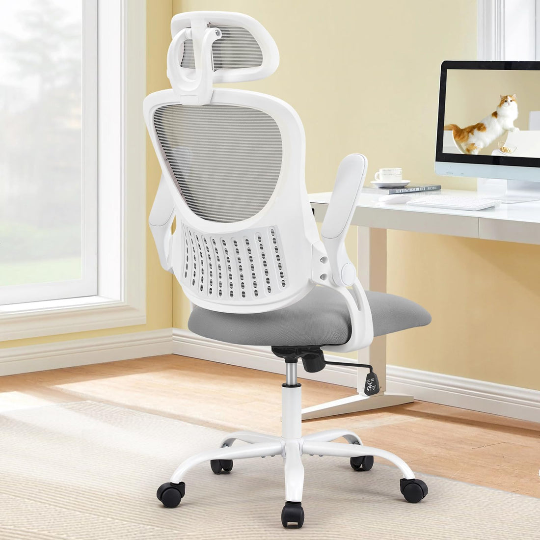 Sweetcrispy Ergonomic Mesh Office Chair, Black