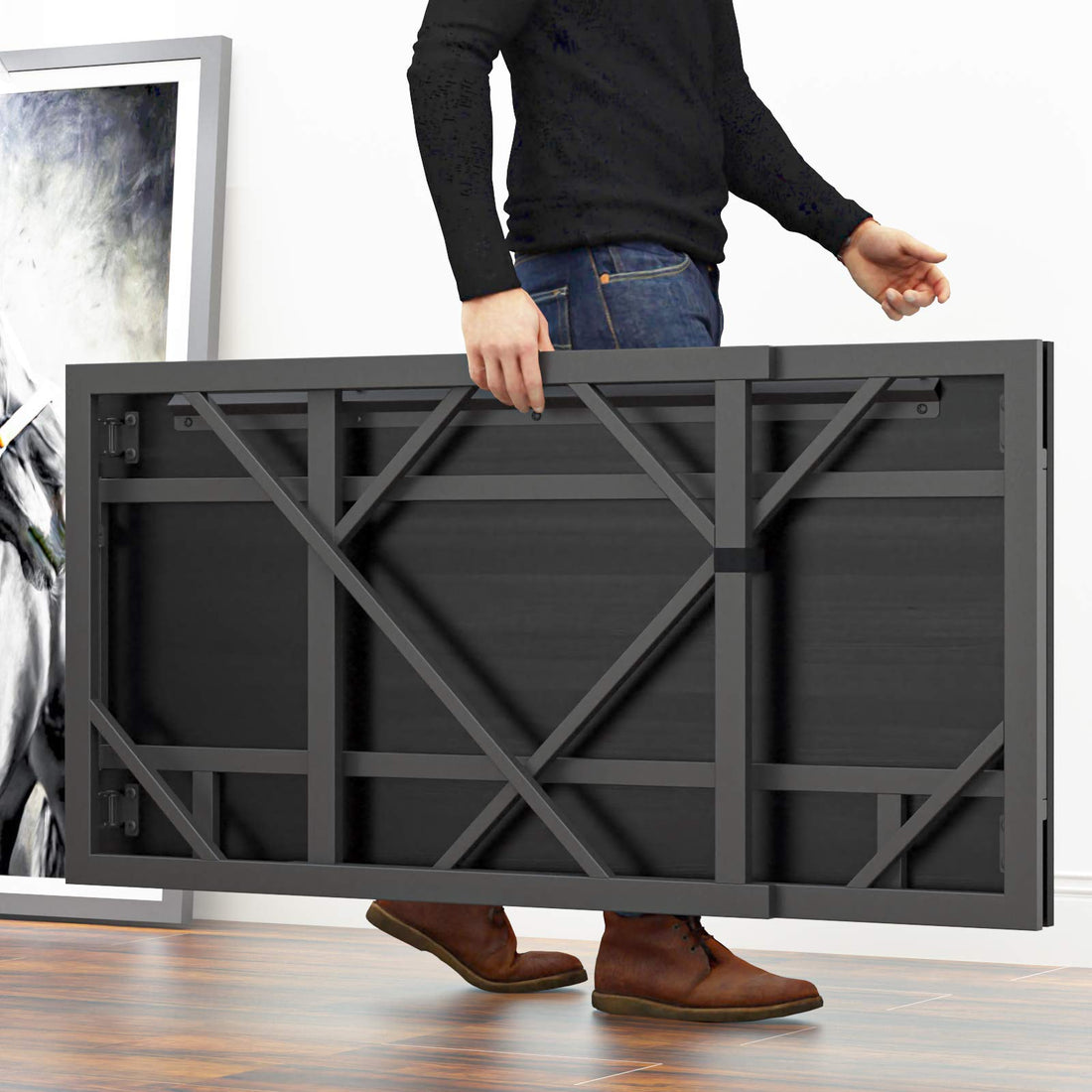 Elephance Folding Computer Desk for Home Office