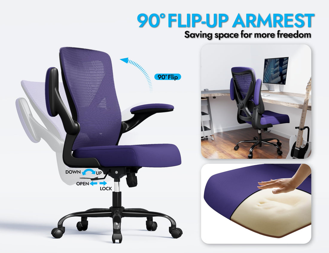 Ergonomic Office Chair, Grey Gold