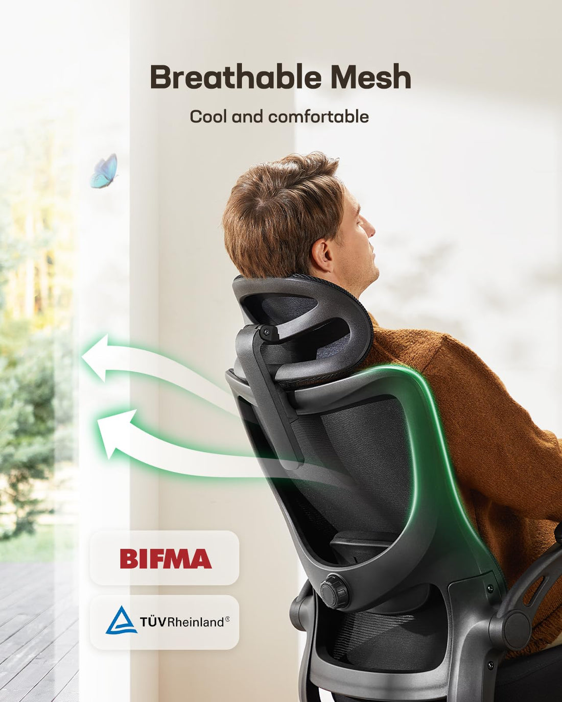 Marsail Ergonomic Office Chair, Mesh