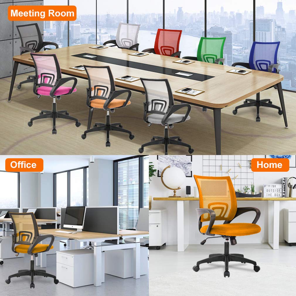 BestOffice Ergonomic Mid-Back Desk Chair – Black