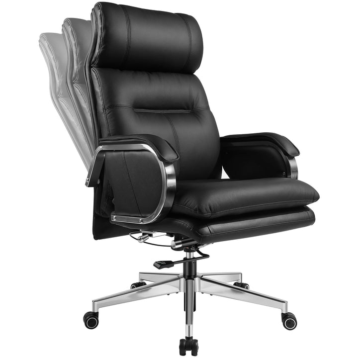 Leather High-Back Executive Chair, Brown