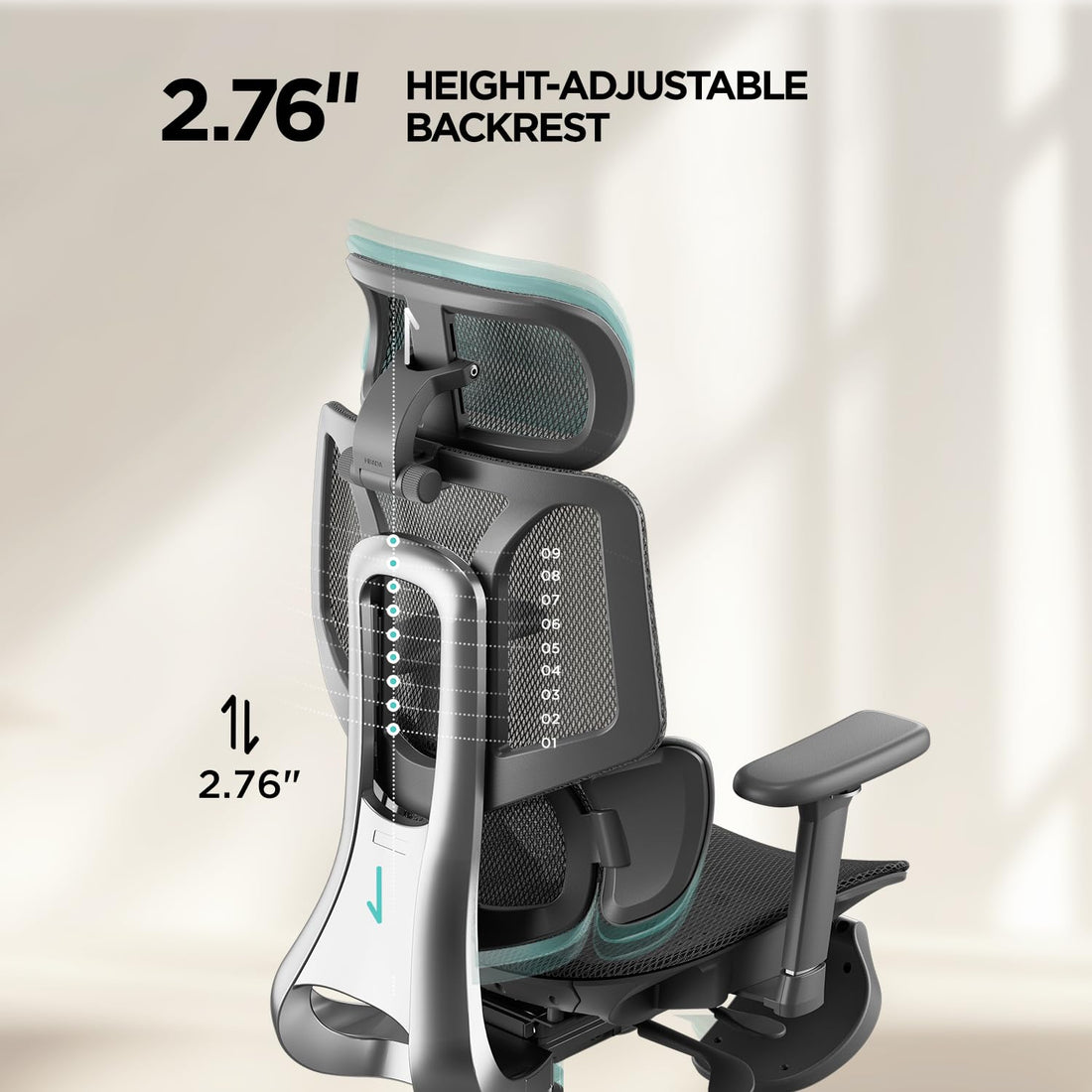 Hbada E3 Air Ergonomic Office Chair, Grey