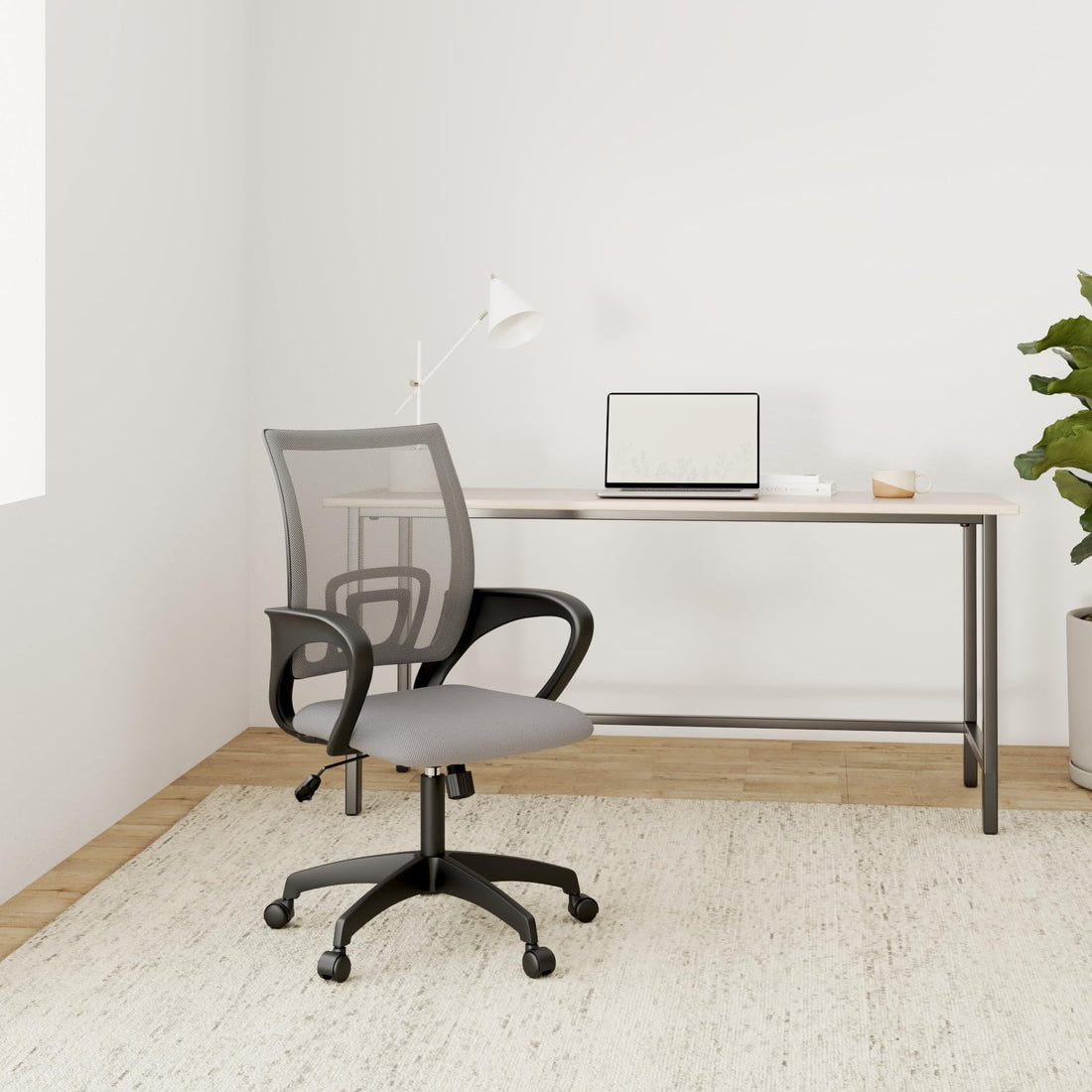 BestOffice Ergonomic Mid-Back Desk Chair – Black