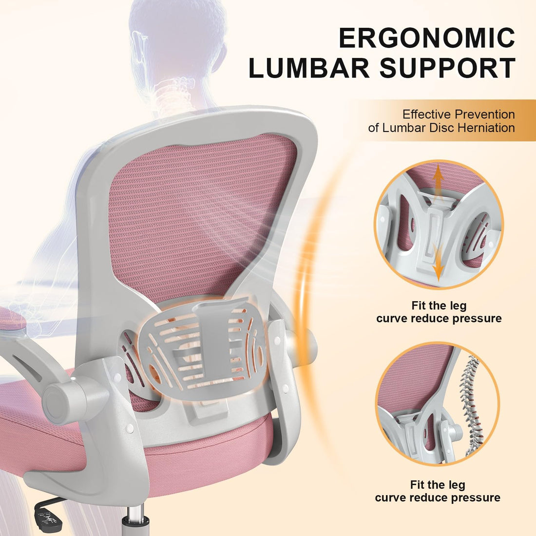 High Back Mesh Office Chair, Ergonomic