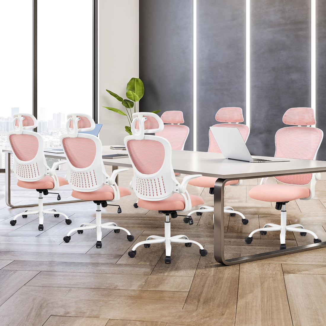 Sweetcrispy Ergonomic Mesh Office Chair, Black