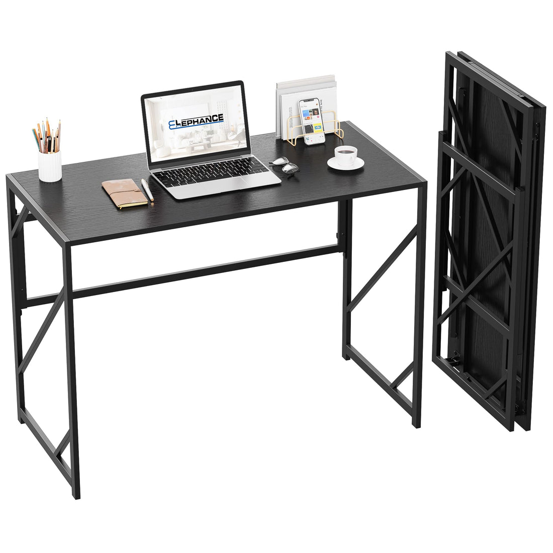 Elephance Folding Computer Desk for Home Office
