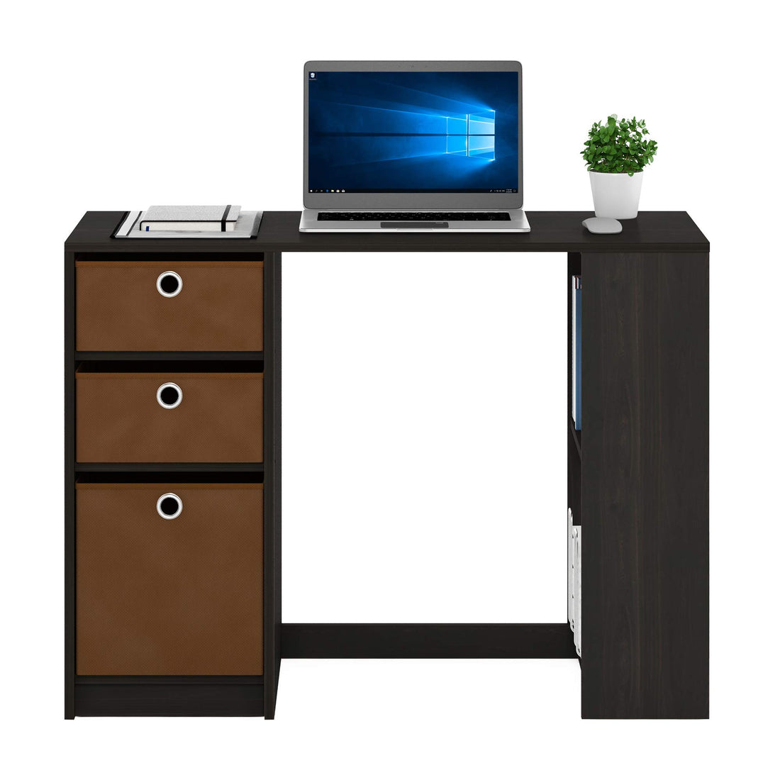 Furinno Econ Computer Desk – Light Cherry/Black
