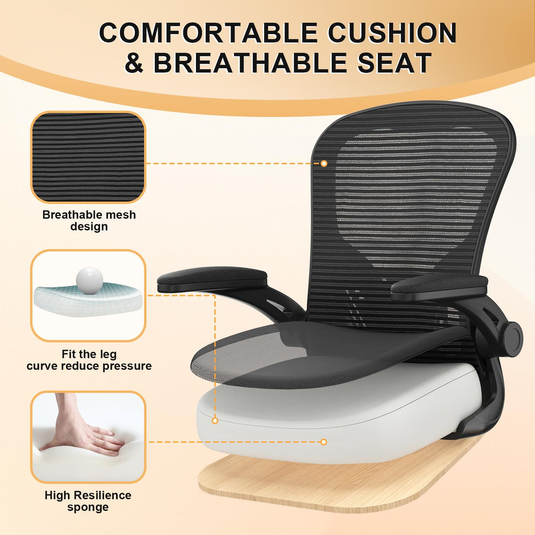 High Back Mesh Office Chair, Ergonomic