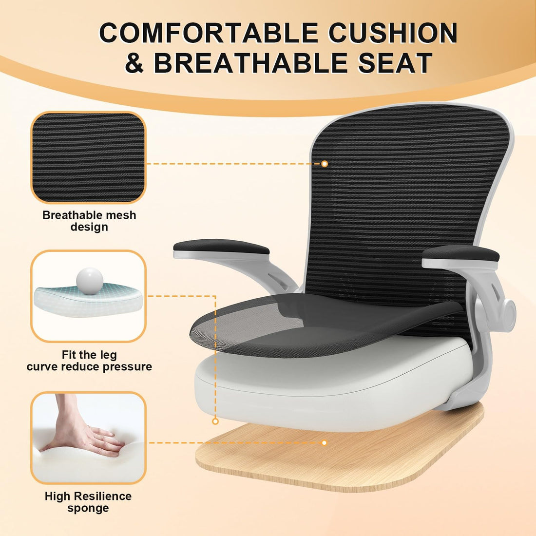 High Back Mesh Office Chair, Ergonomic