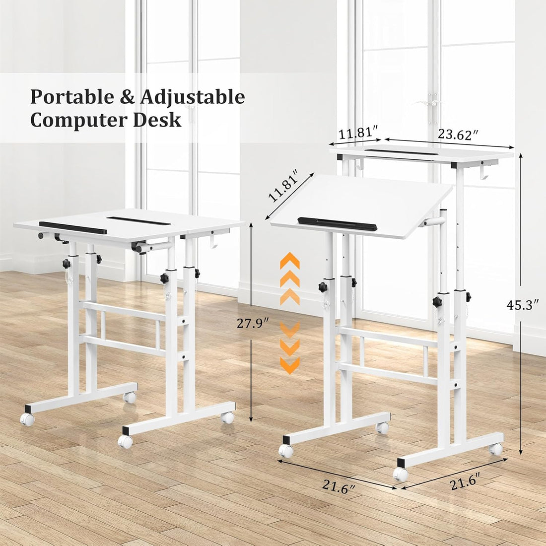 Small Mobile Standing Desk