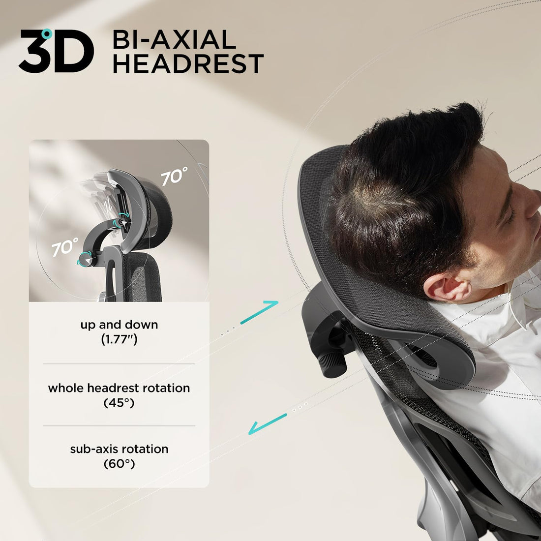 Hbada E3 Air Ergonomic Office Chair, Grey