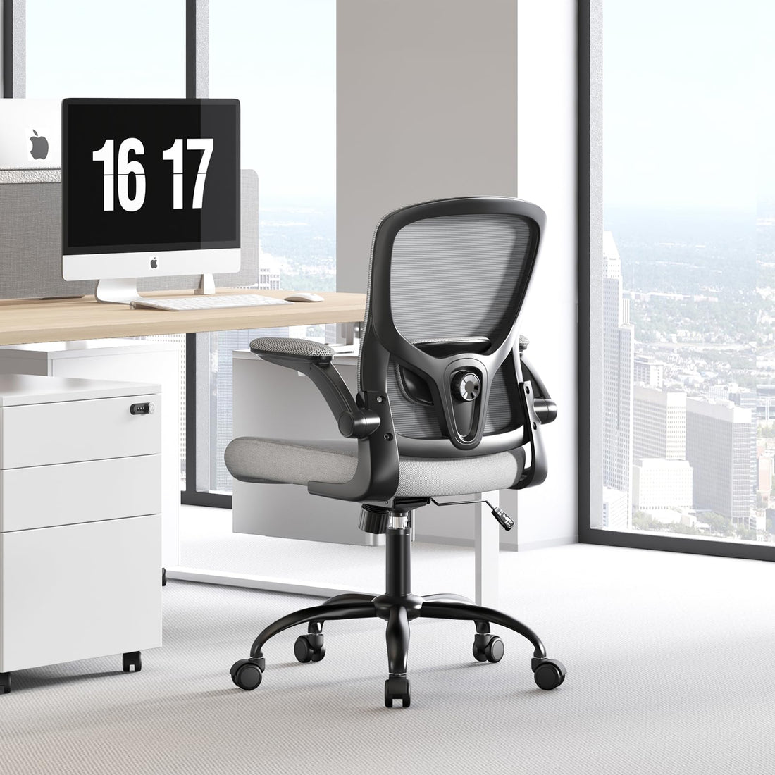 Ergonomic Mesh Office Chair, Grey