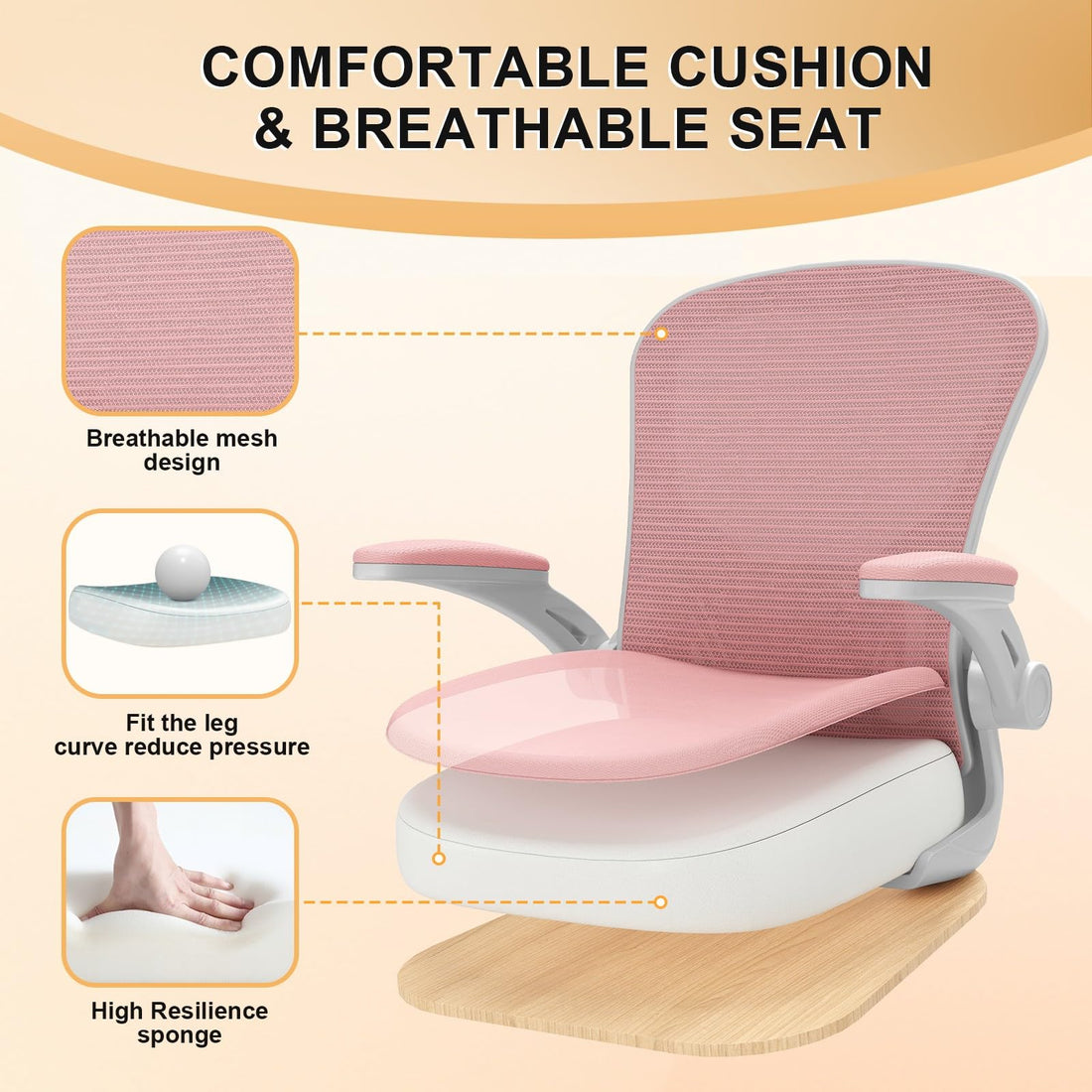 High Back Mesh Office Chair, Ergonomic