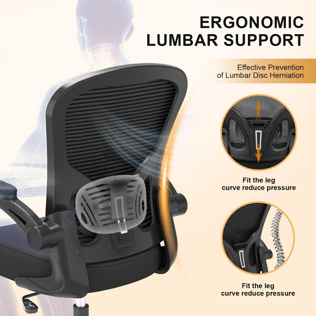 High Back Mesh Office Chair, Ergonomic