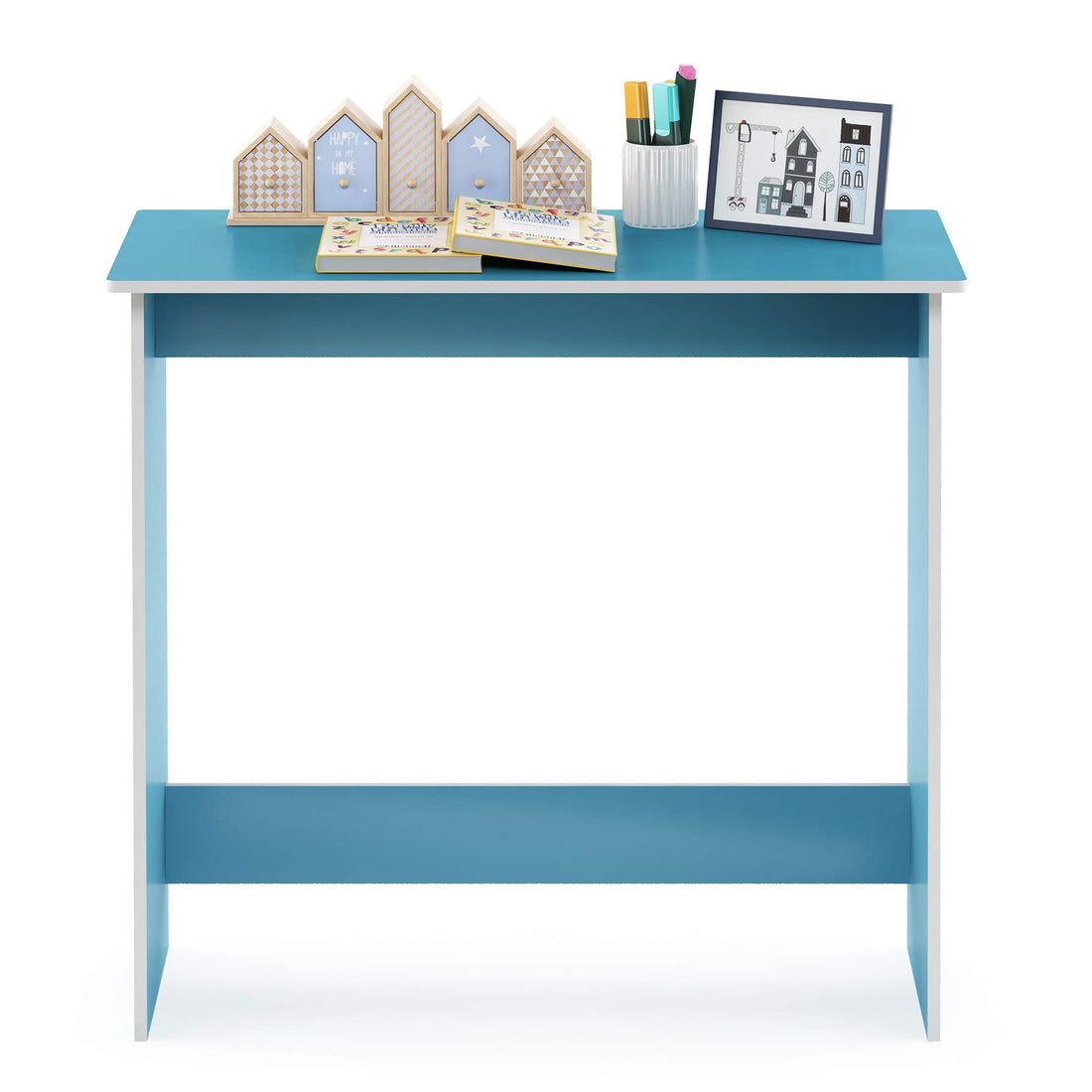 FURINNO Simplistic Study Table, Light Blue