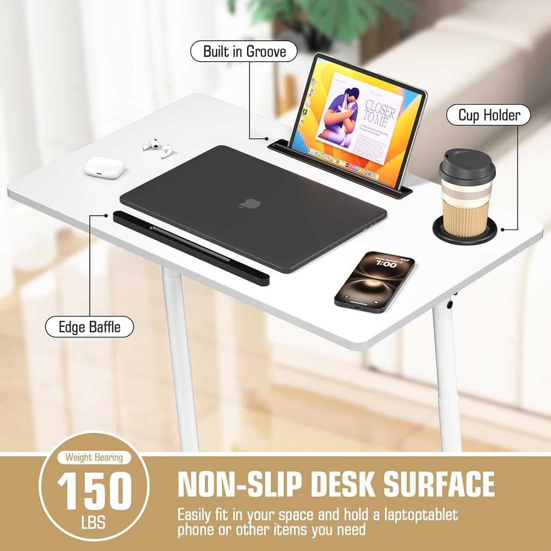 Portable Treadmill Desk with Wheels