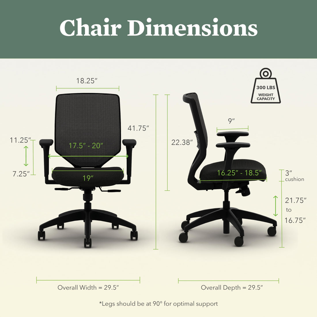 HON Solve Ergonomic Mesh Office Chair, Black