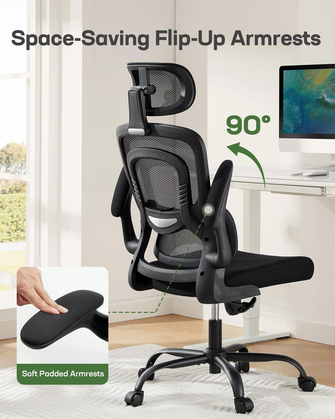 Marsail Ergonomic Office Chair, Mesh