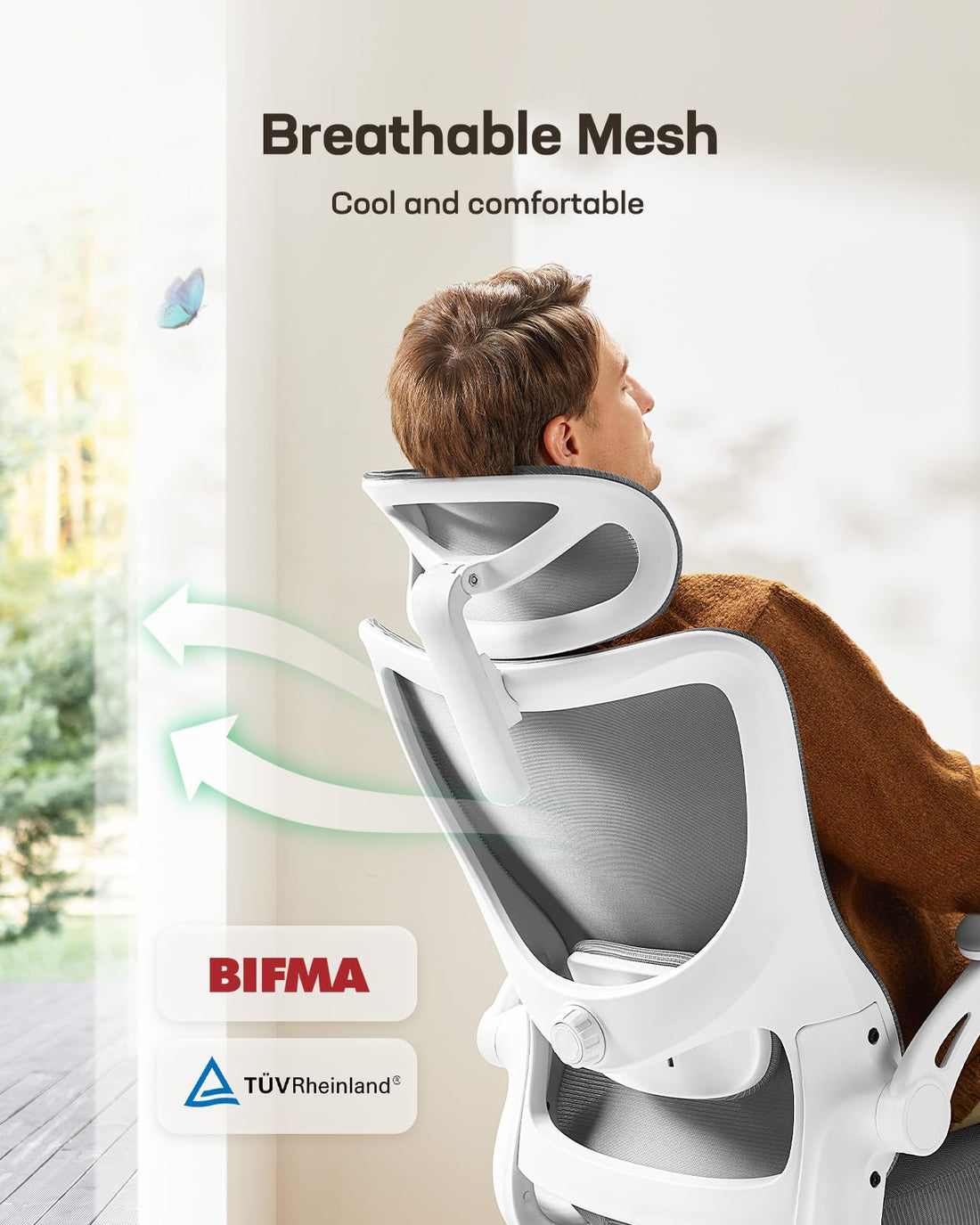 Marsail Ergonomic Office Chair, Mesh