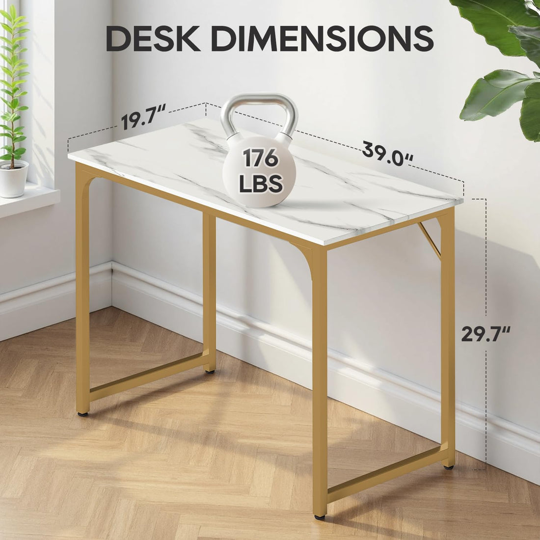 BestOffice 32" Modern Computer Desk, Black