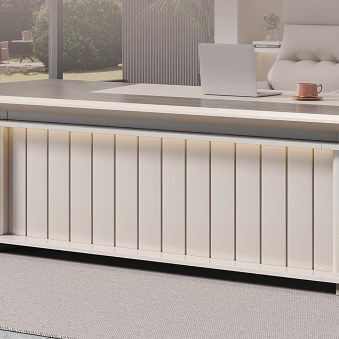 71" L-Shaped Executive Office Desk