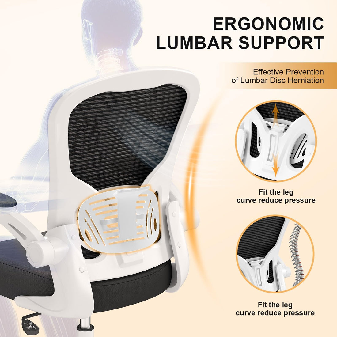 High Back Mesh Office Chair, Ergonomic