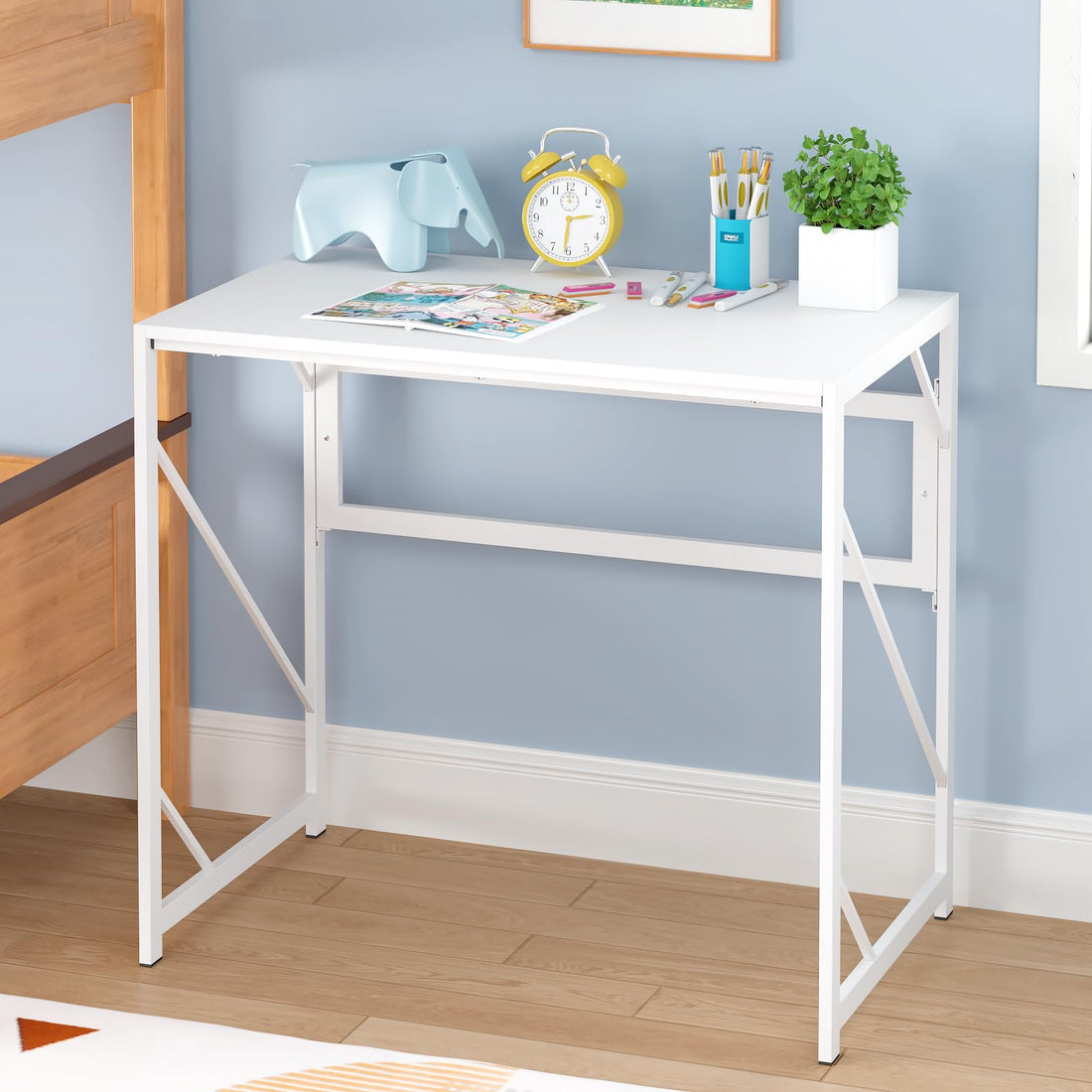 Elephance Folding Computer Desk for Home Office