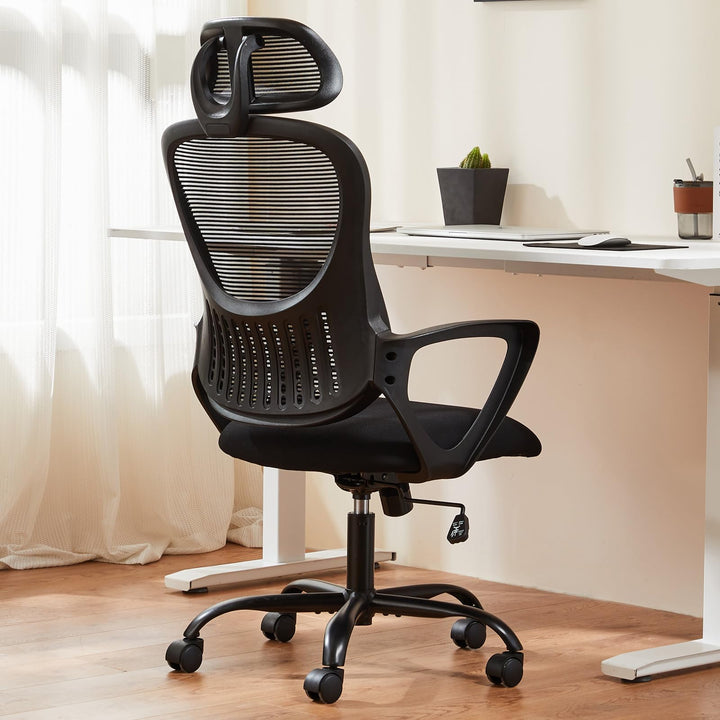 Sweetcrispy Ergonomic Mesh Office Chair, Black