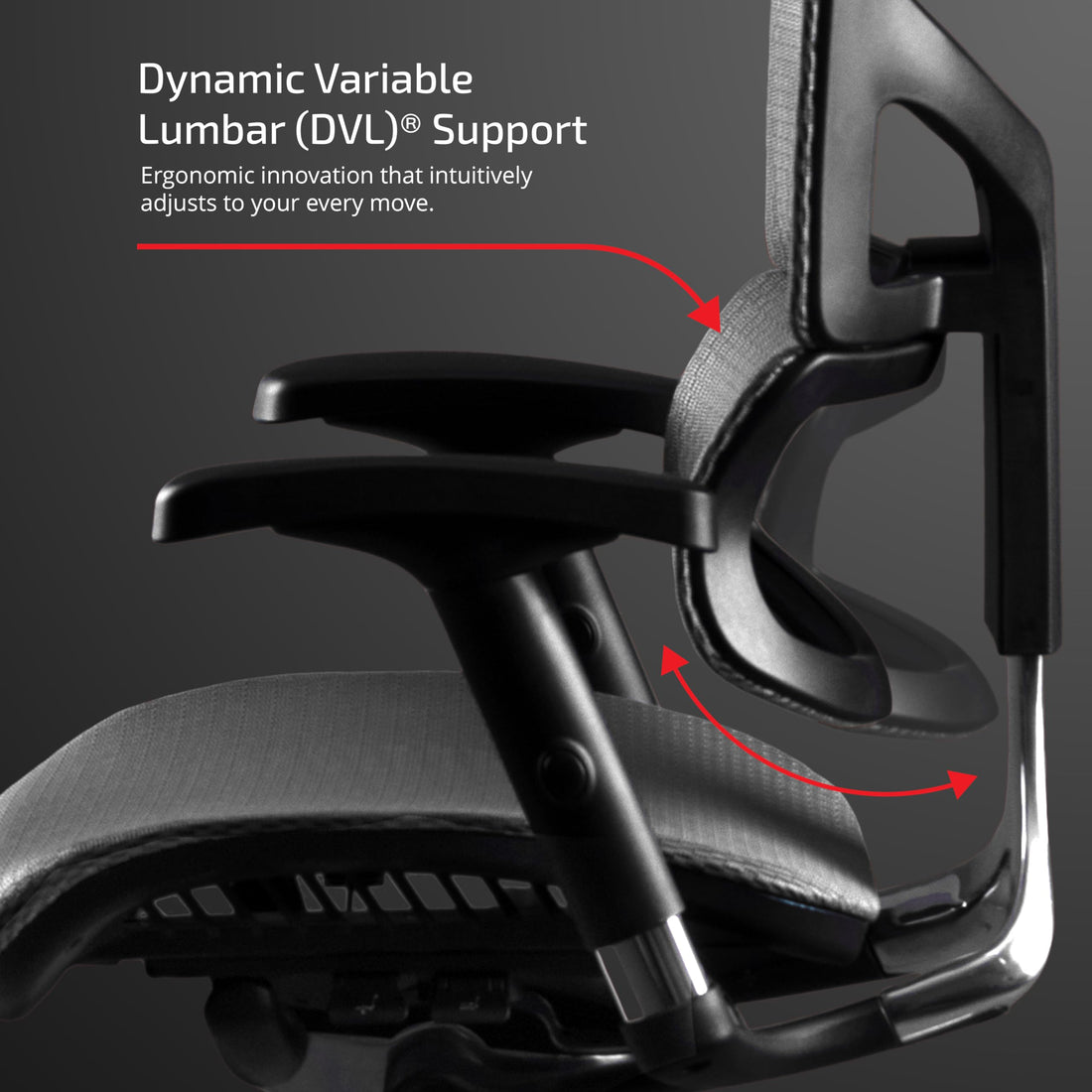 X-Chair X2 Ergonomic Task Chair, Black Mesh
