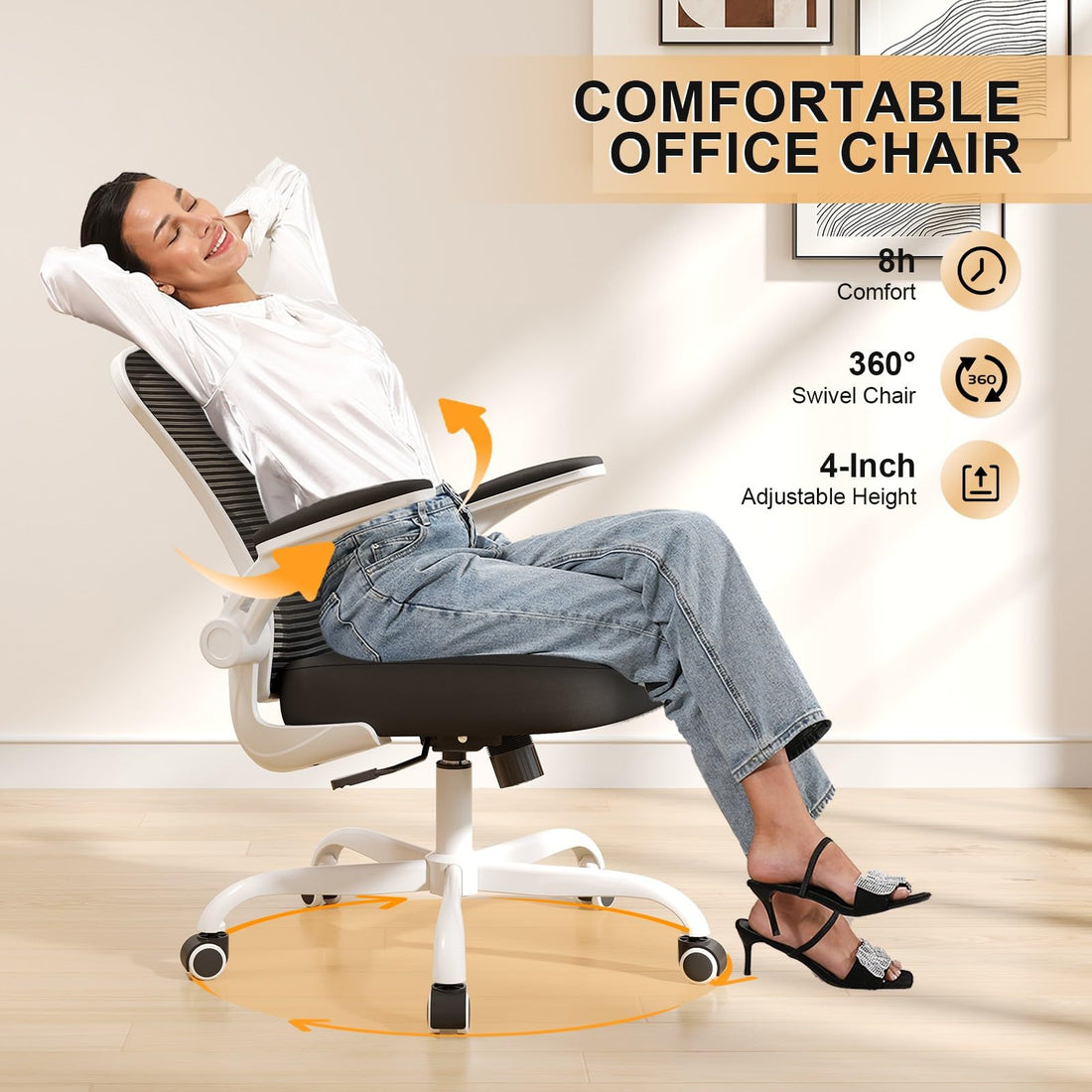 High Back Mesh Office Chair, Ergonomic