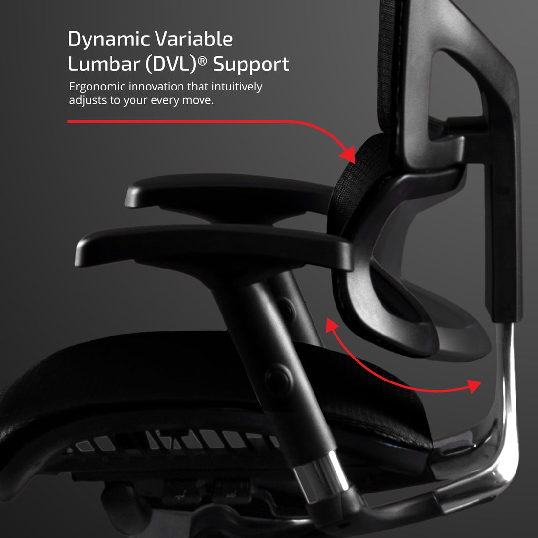 X-Chair X2 Ergonomic Task Chair, Black Mesh
