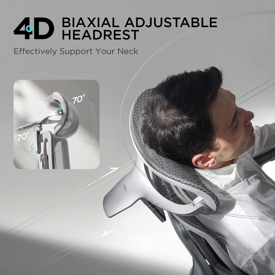 Hbada E3 Pro Ergonomic Office Chair, Grey
