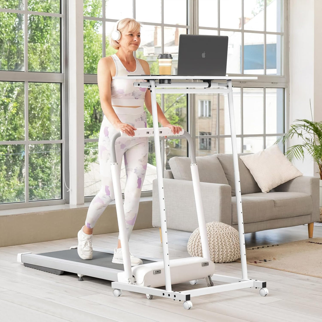 Portable Treadmill Desk with Wheels