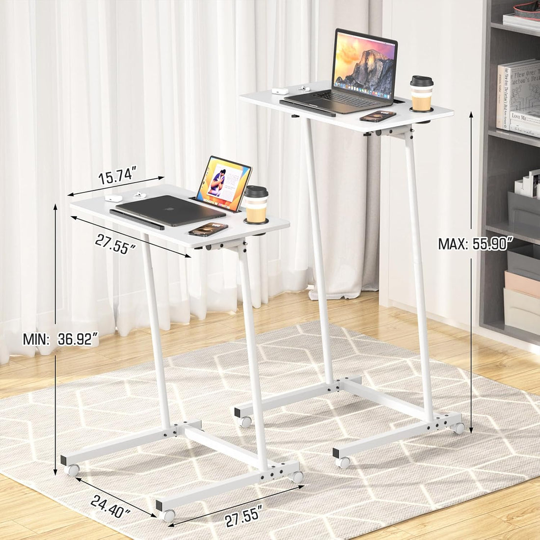 Portable Treadmill Desk with Wheels