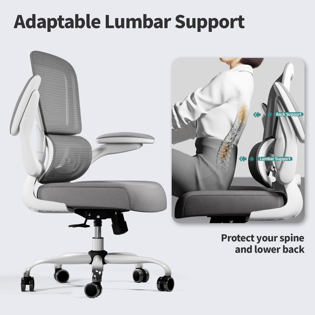 TRALT Ergonomic Mesh Office Chair, Black