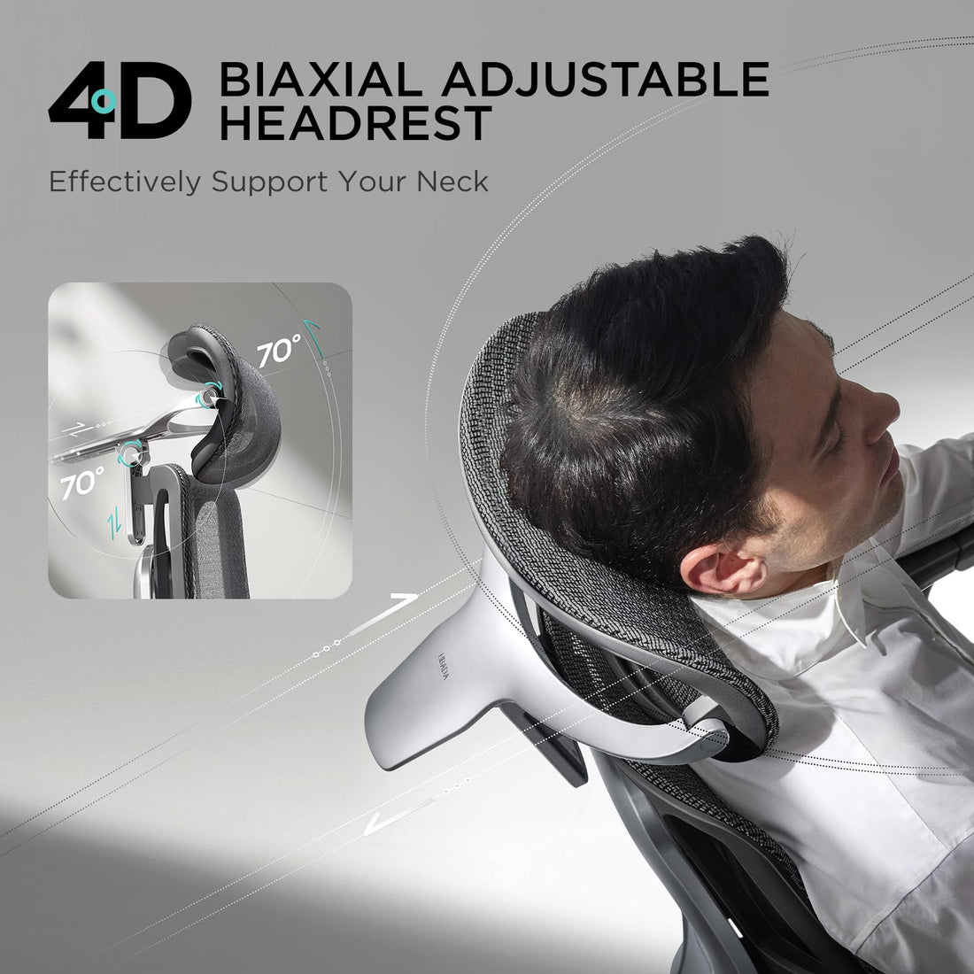 Hbada E3 Pro Ergonomic Office Chair, Grey