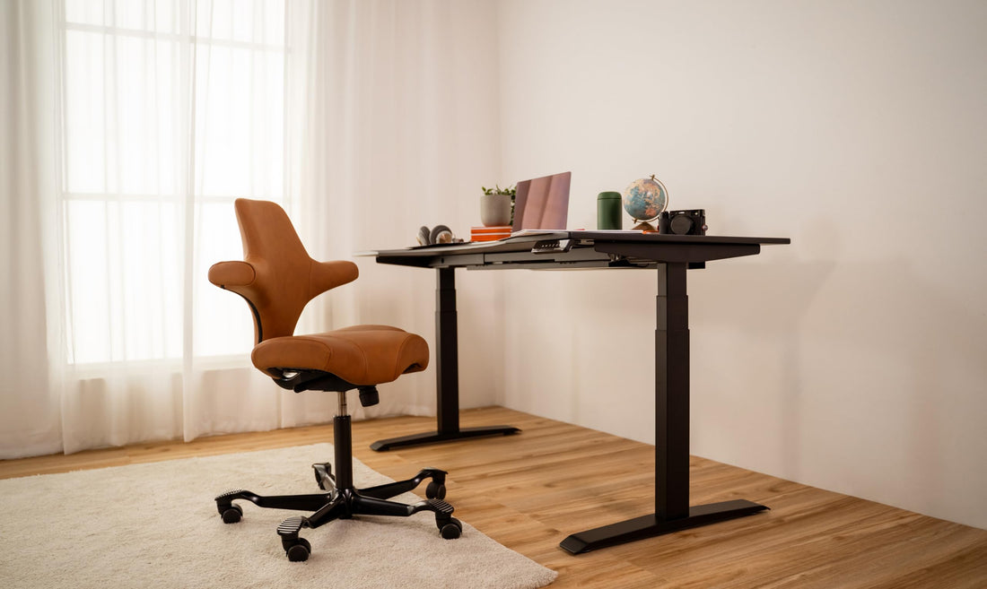 HAG Capisco Adjustable Desk Chair, Chestnut Brown