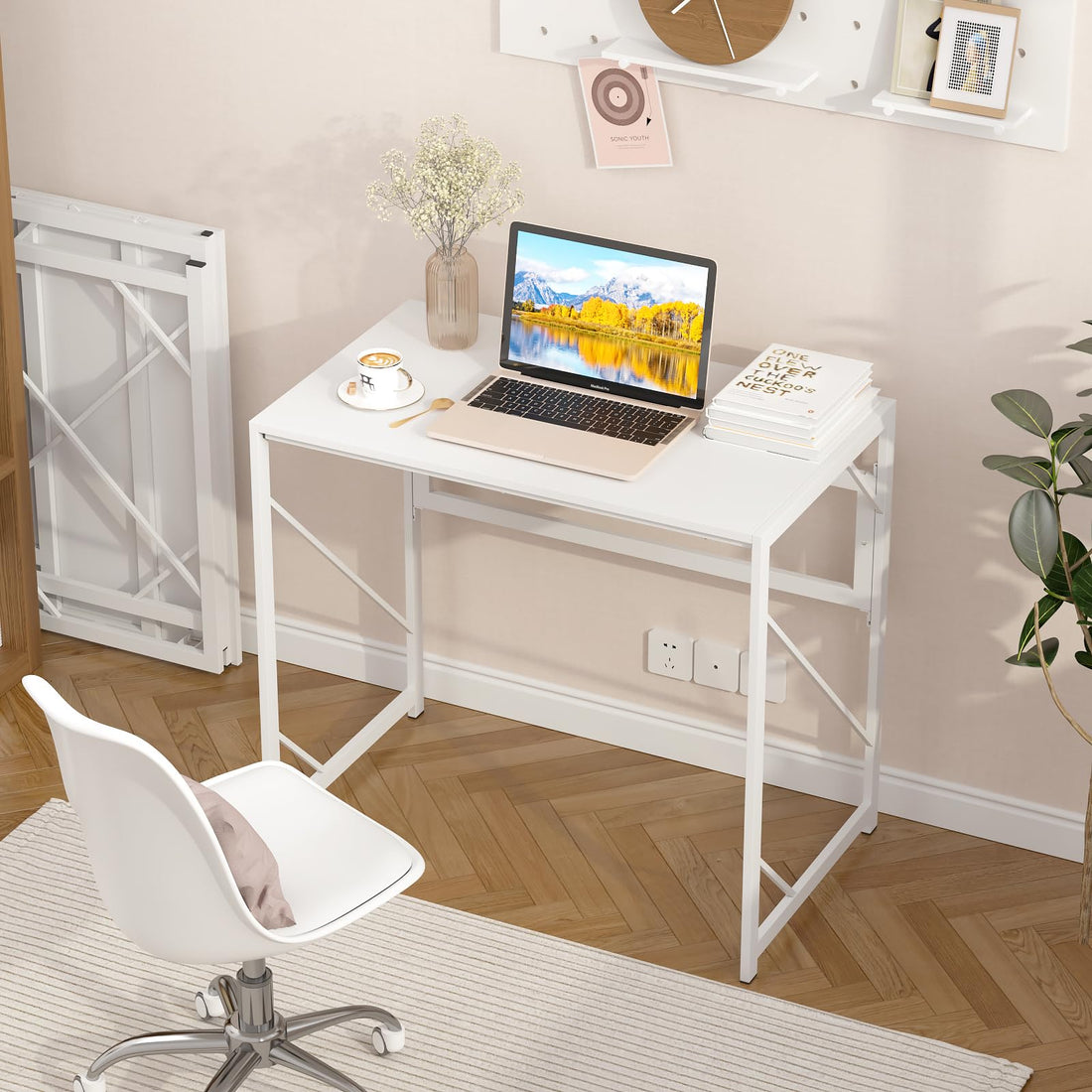 Elephance Folding Computer Desk for Home Office