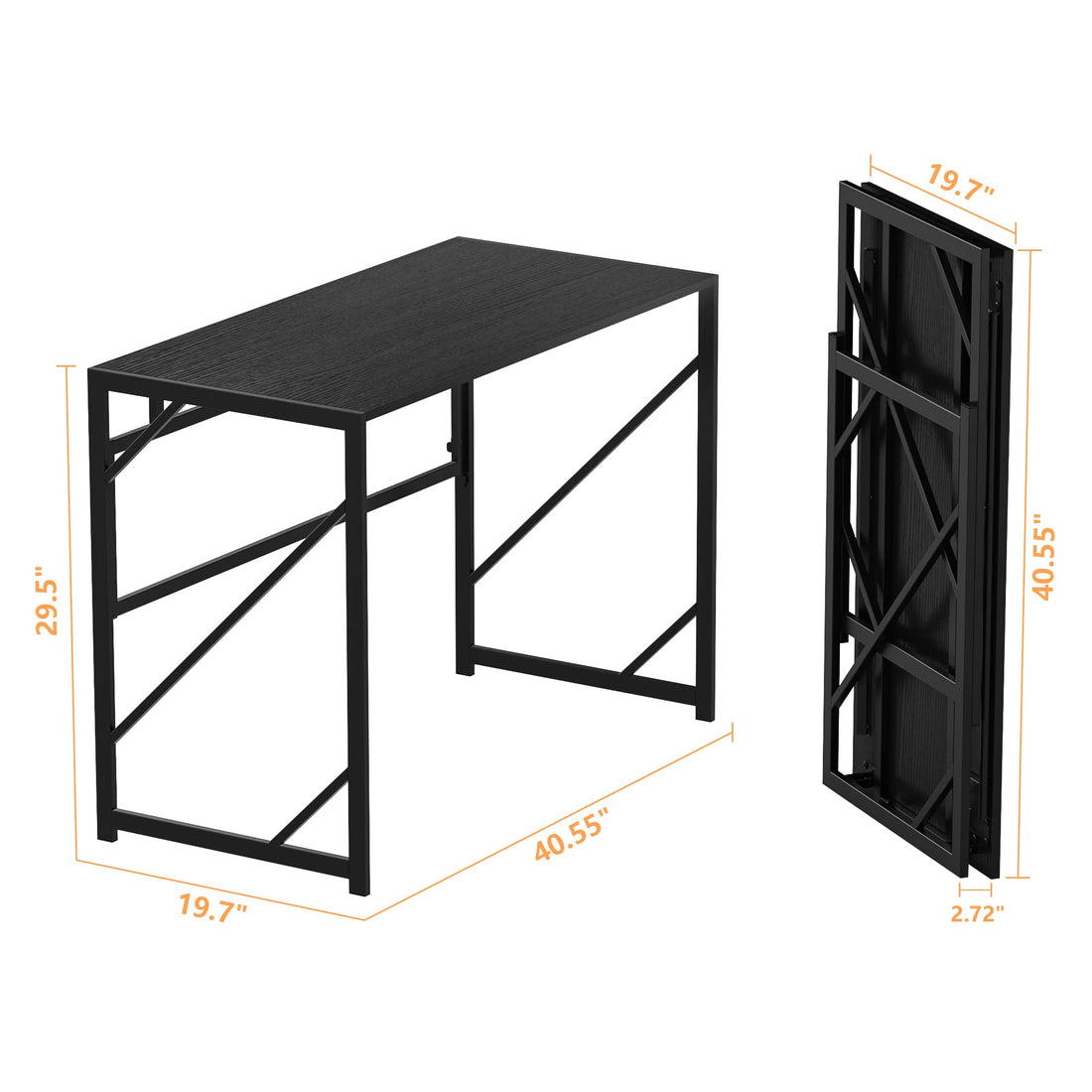 Elephance Folding Computer Desk for Home Office