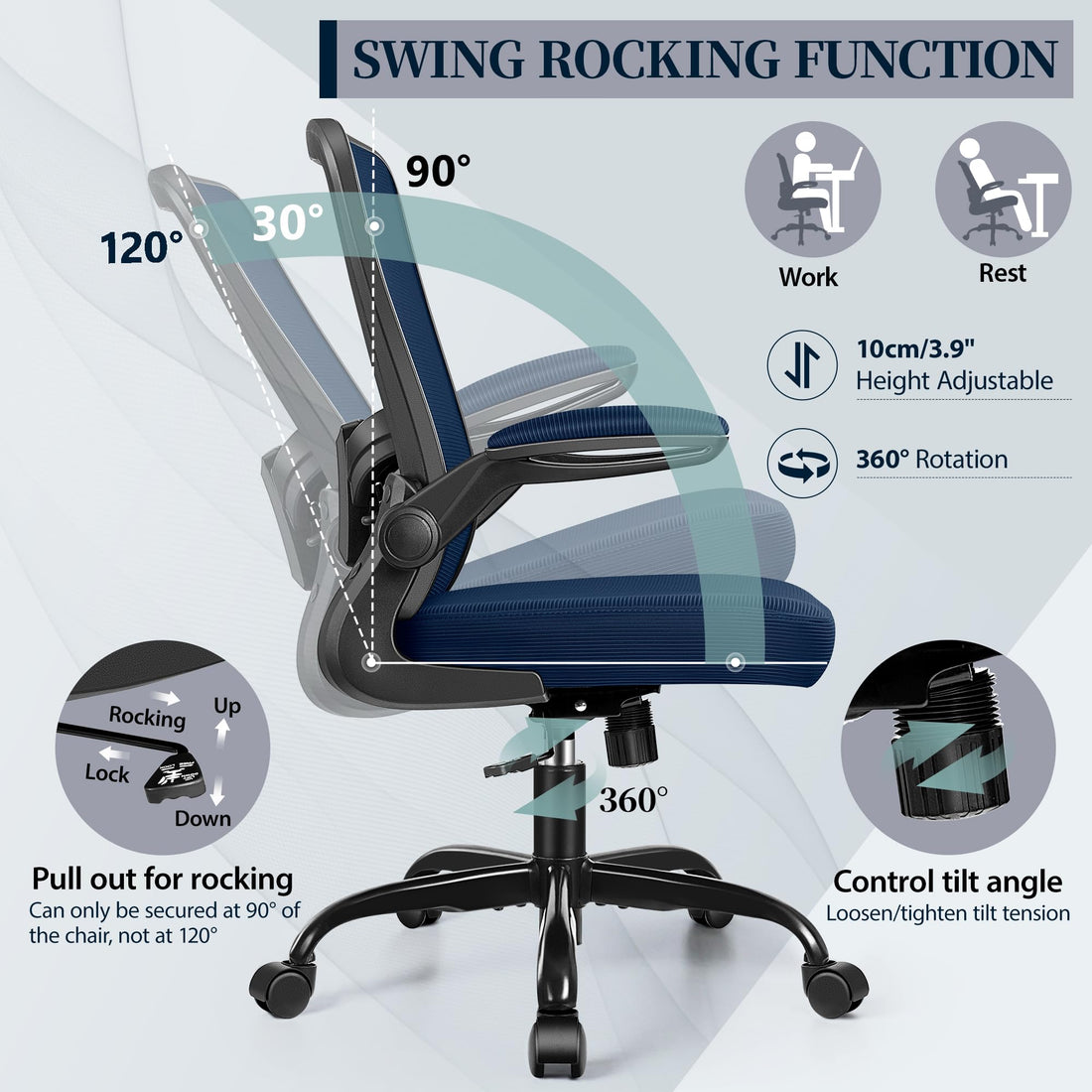 FelixKing Ergonomic Office Chair, Black