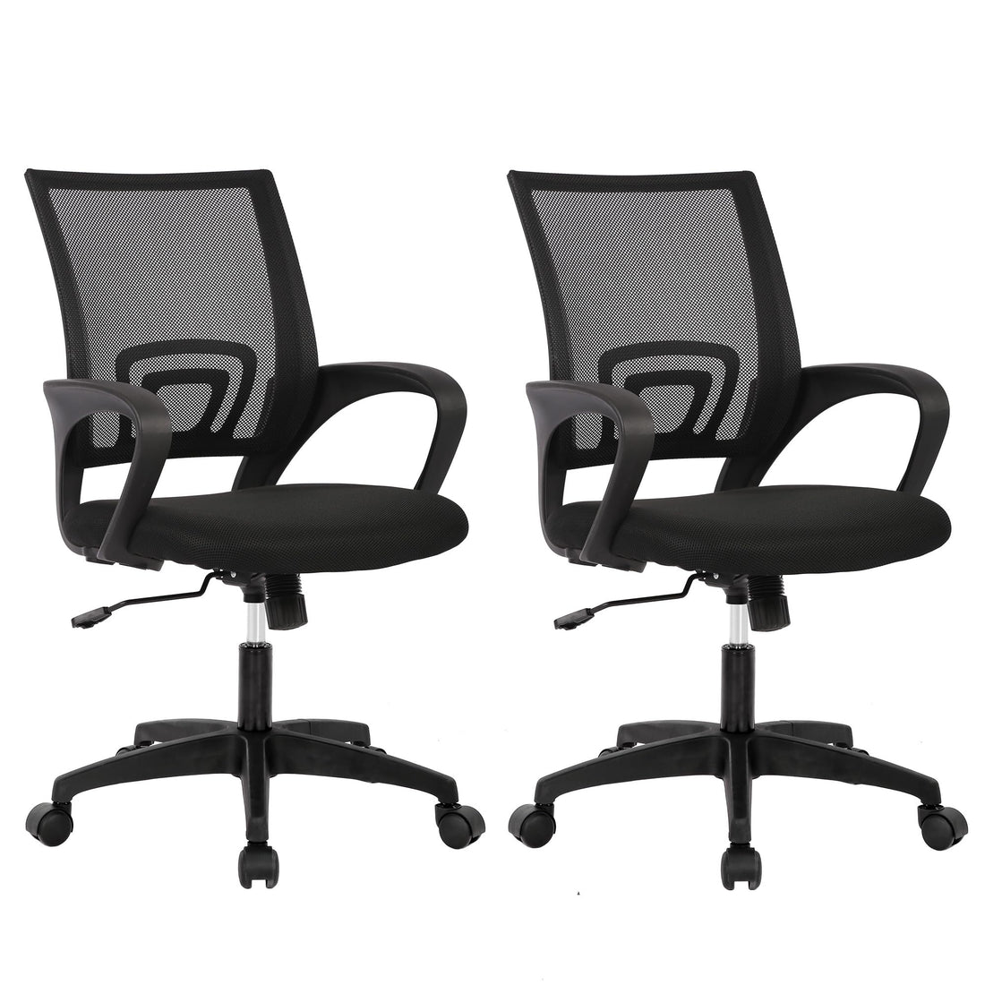 BestOffice Ergonomic Mid-Back Office Chair, Black