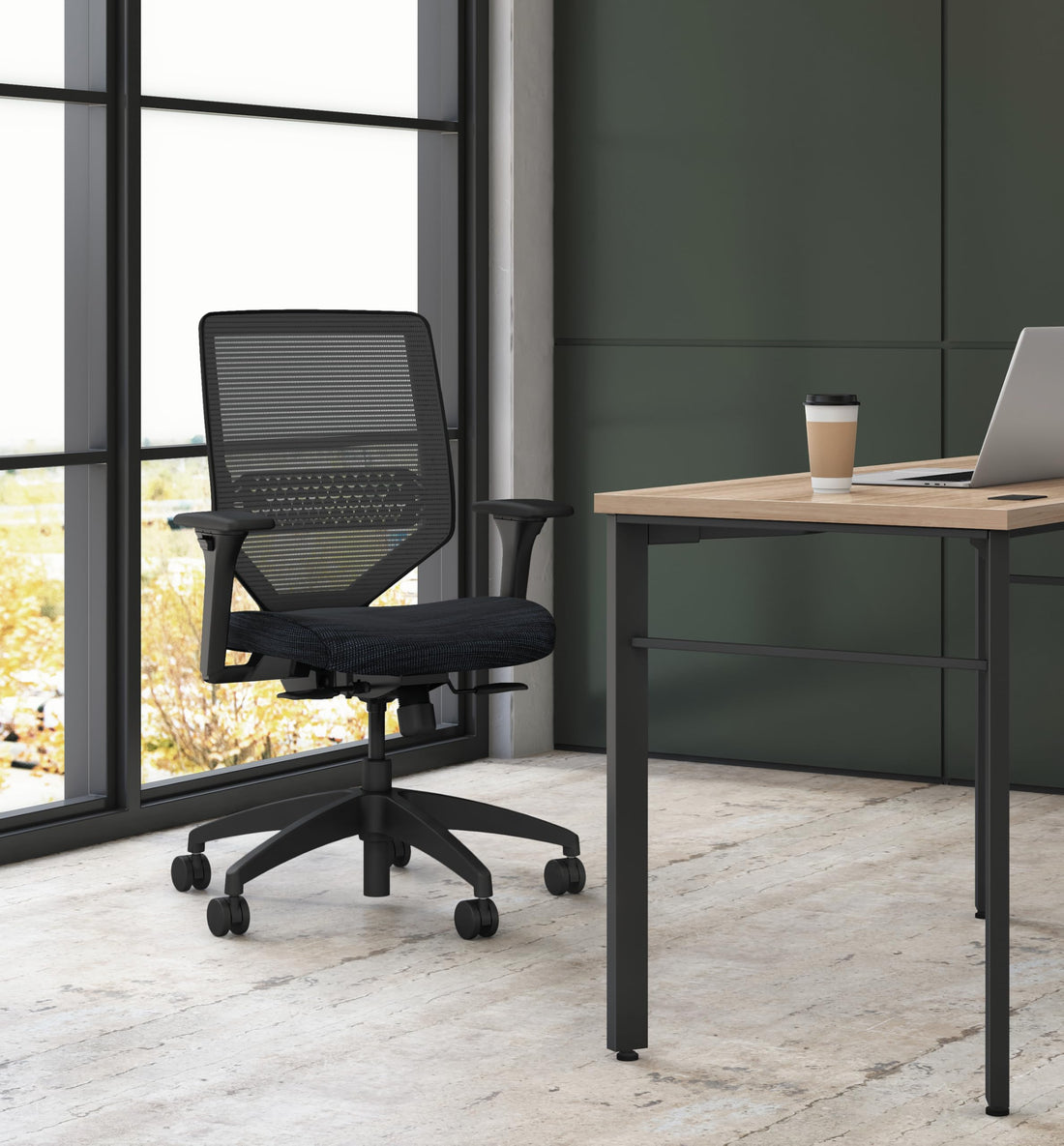 HON Solve Ergonomic Mesh Office Chair, Black