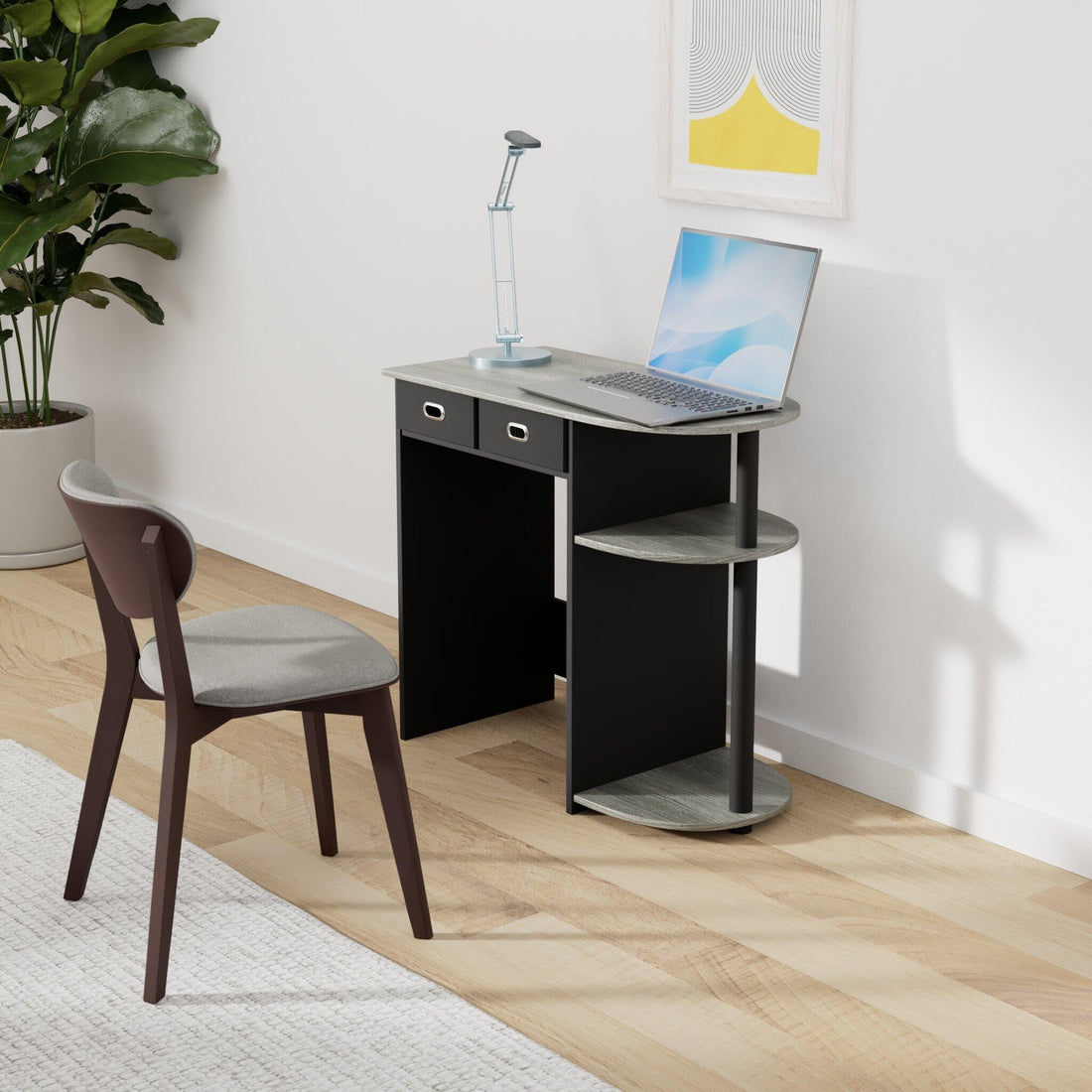 FURINNO Simplistic Study Table, Light Blue