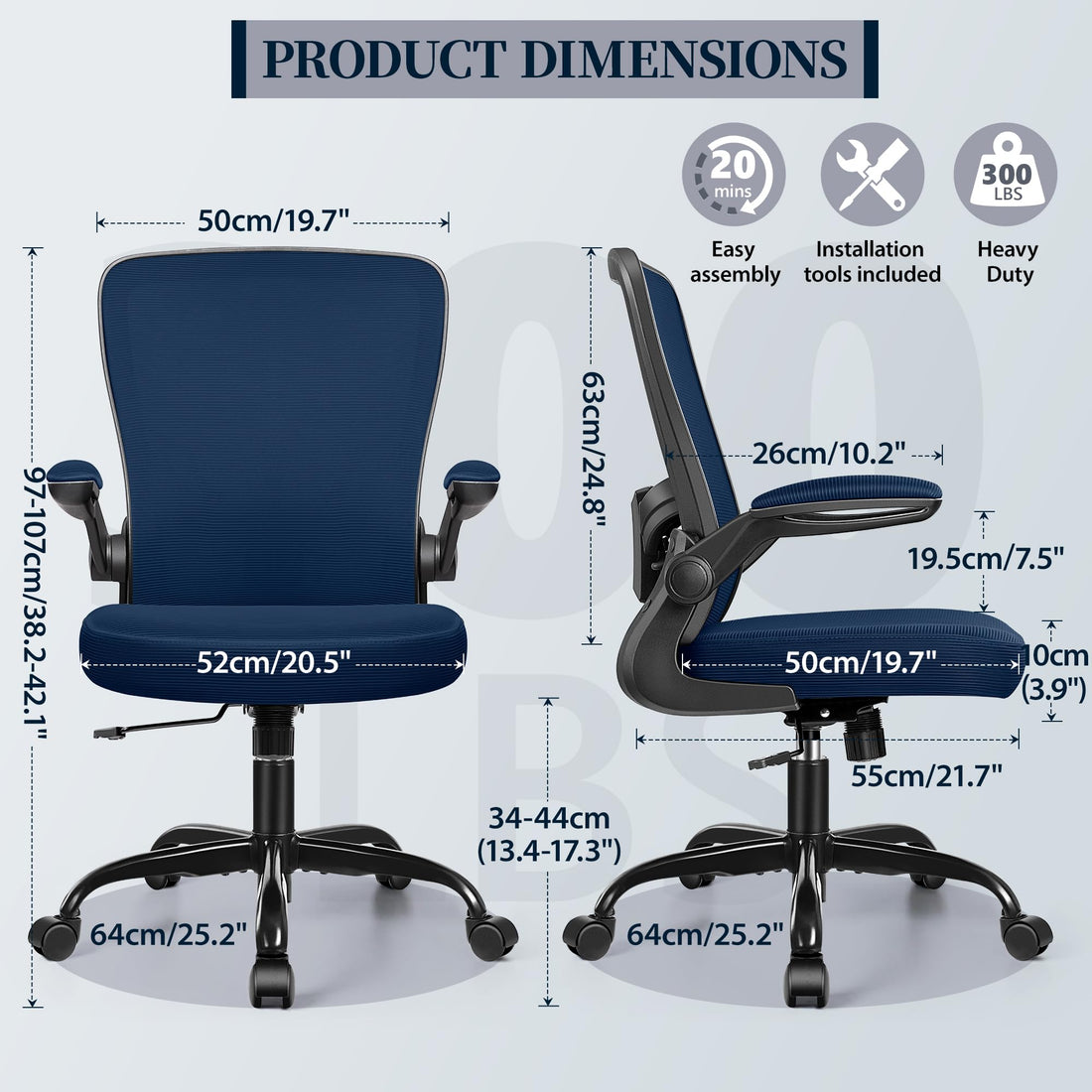FelixKing Ergonomic Office Chair, Black
